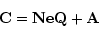 \begin{displaymath}%
{\bf C=NeQ+A}
\end{displaymath}