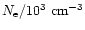 $N_{\rm e}/10^3~{\rm cm}^{-3}$
