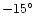 $-15\hbox{$^\circ$ }$