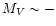 $M_{V} \sim -$
