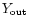 $Y_{\rm out}$