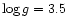 $\log g=3.5$