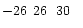 $-26\phantom{^\circ}26\phantom{\hbox{$^\prime$ }}30\phantom{\hbox{$^{\prime\prime}$ }}$