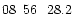 $08\phantom{^{\rm h}}56\phantom{^{\rm m}}28.2\phantom{^{\rm s}}$