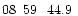 $08\phantom{^{\rm h}}59\phantom{^{\rm m}}44.9\phantom{^{\rm s}}$