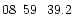 $08\phantom{^{\rm h}}59\phantom{^{\rm m}}39.2\phantom{^{\rm s}}$