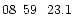 $08\phantom{^{\rm h}}59\phantom{^{\rm m}}23.1\phantom{^{\rm s}}$