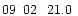 $09\phantom{^{\rm h}}02\phantom{^{\rm m}}21.0\phantom{^{\rm s}}$
