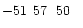 $-51\phantom{^\circ}57\phantom{\hbox{$^\prime$ }}50\phantom{\hbox{$^{\prime\prime}$ }}$