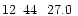 $12\phantom{^{\rm h}}44\phantom{^{\rm m}}27.0\phantom{^{\rm s}}$