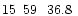 $15\phantom{^{\rm h}}59\phantom{^{\rm m}}36.8\phantom{^{\rm s}}$