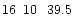 $16\phantom{^{\rm h}}10\phantom{^{\rm m}}39.5\phantom{^{\rm s}}$