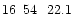 $16\phantom{^{\rm h}}54\phantom{^{\rm m}}22.1\phantom{^{\rm s}}$