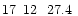 $17\phantom{^{\rm h}}12\phantom{^{\rm m}}27.4\phantom{^{\rm s}}$