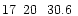 $17\phantom{^{\rm h}}20\phantom{^{\rm m}}30.6\phantom{^{\rm s}}$