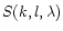 $S(k,l,\lambda)$