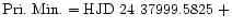 ${\rm Pri.~Min.} = {\rm HJD~24~37999.5825}\ +$