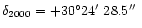 $\delta_{2000} = +30^{\circ}24\hbox{$^\prime$ }28.5\hbox{$^{\prime\prime}$ }$