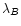 $\lambda_B$