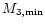$M_{\rm 3, min}$