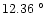 $12.36~^{\circ}$