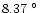 $8.37~^{\circ}$
