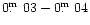 $0\hbox{$.\!\!^{\rm m}$ }03-0\hbox{$.\!\!^{\rm m}$ }04$