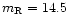 $m_{\rm R}=14.5$