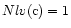 $Nlv{\rm (c)}= 1$