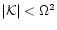 $\vert{\cal K}\vert<\Omega^2$
