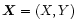 ${\vec{X}}=(X,Y)$
