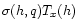 $\sigma (h,q)T_x(h)$