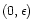 $(0,\epsilon)$