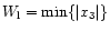$W_{\rm l}={\rm min}\{\vert x_3\vert\}$